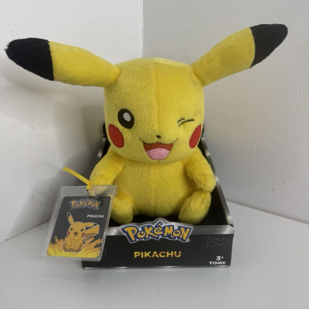 Pokémon Pikachu Trainer’s Choice 2 Plush New Winking Kanto Region Tony